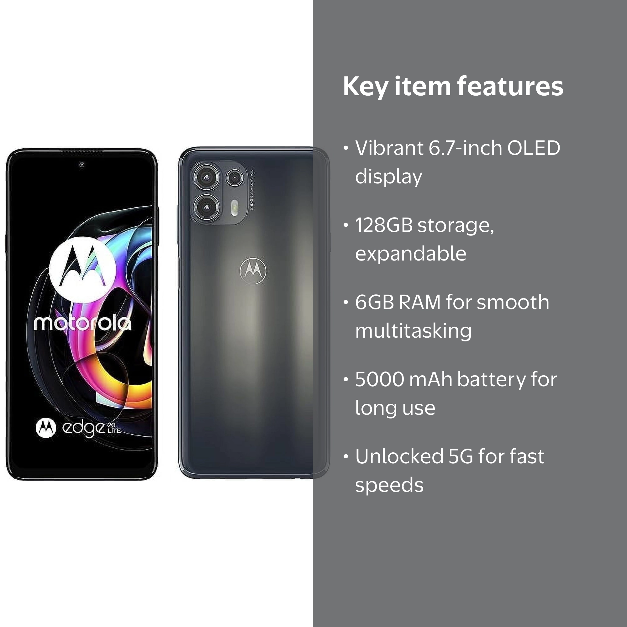 Motorola Moto Edge 20 Lite 5G 128GB 6GB RAM | Brand New Unlocked