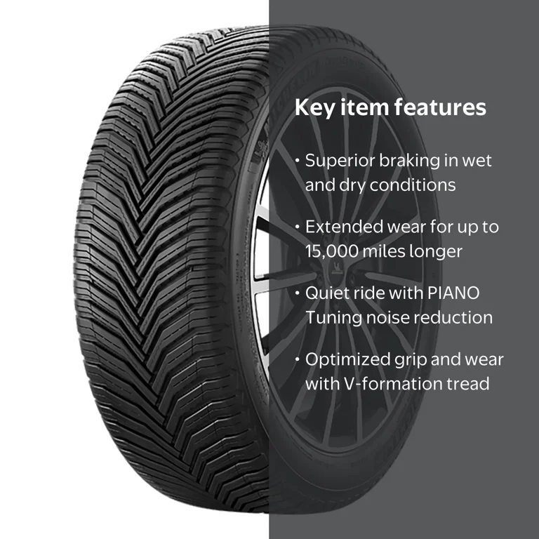 Michelin, All-Season Tire, 235/55R17 99H, Long Wear and Traction