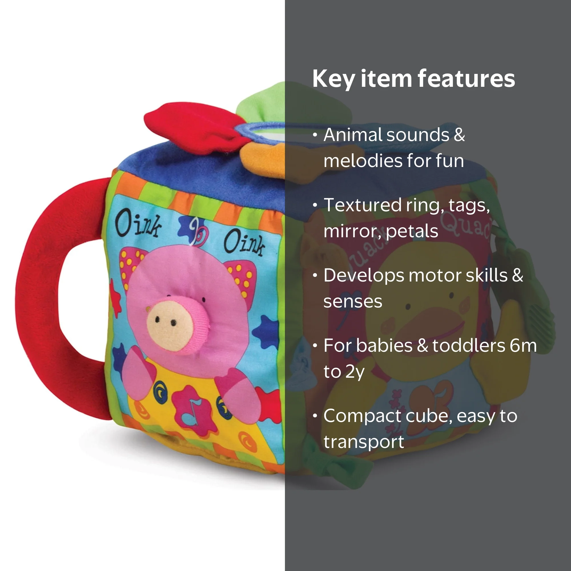 Melissa & Doug K's Kids Musical Farmyard Cube Educational Baby Toy