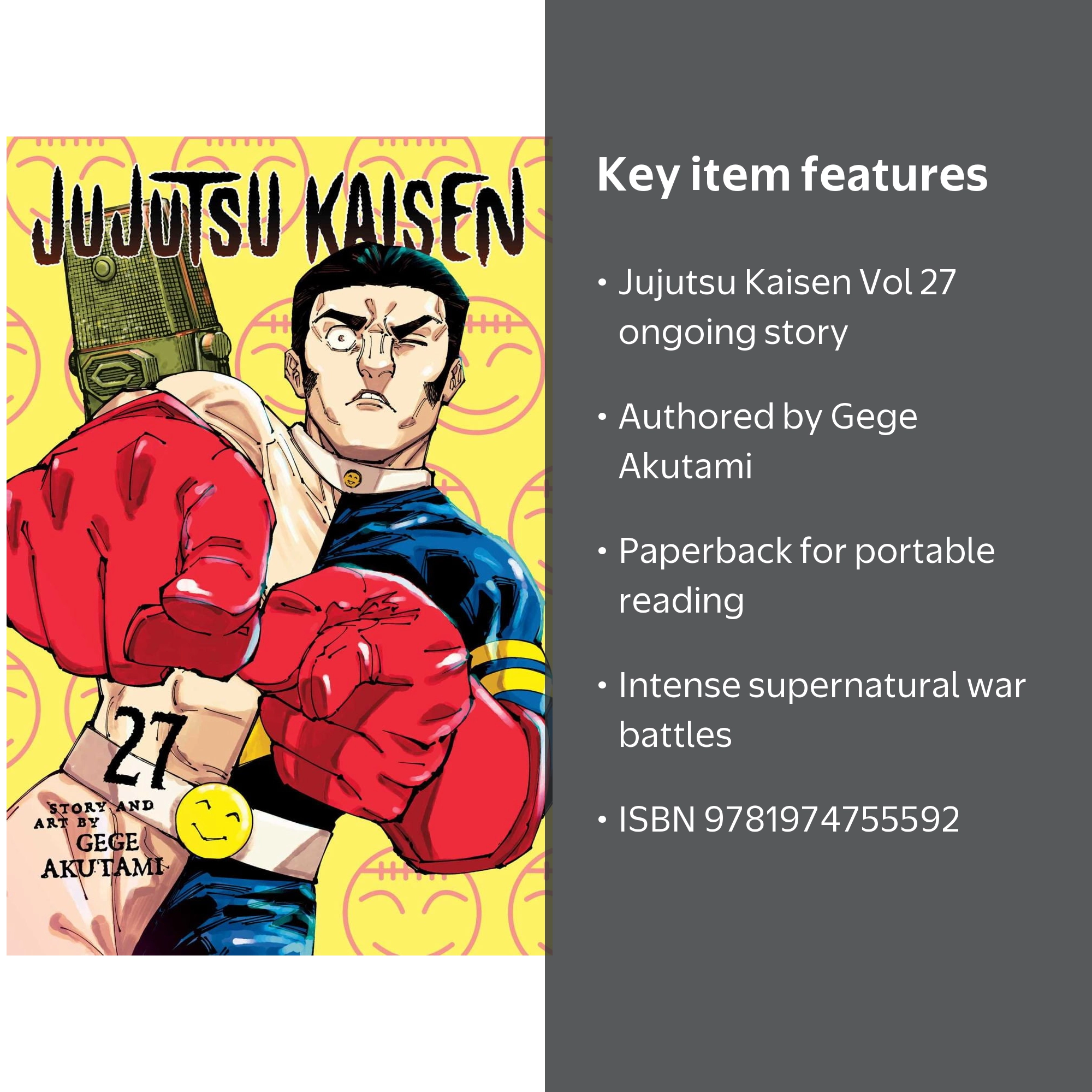 Gege Akutami, Jujutsu Kaisen, Vol. 27, Paperback, ISBN