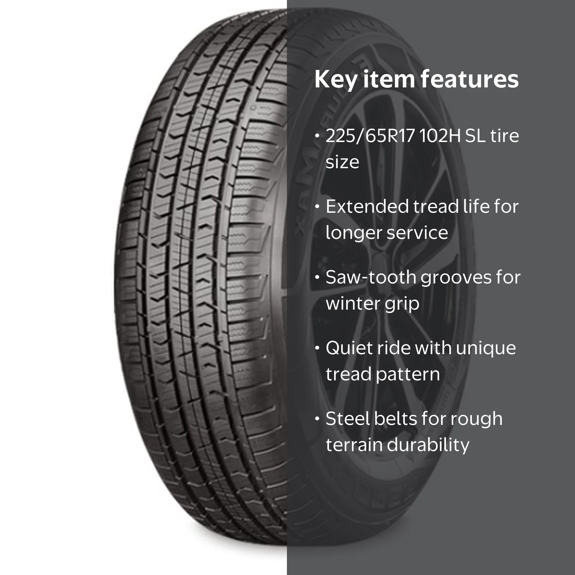 Cooper Discoverer EnduraMax SUV/Crossover Tire, 225/65R17 102H