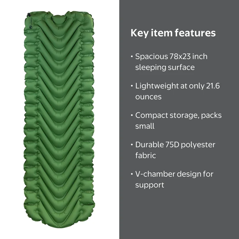 【美品】KLYMIT Static V 183cm マット Free Shipping! Klymit Sleeping Pad Durable Camping Inflatable