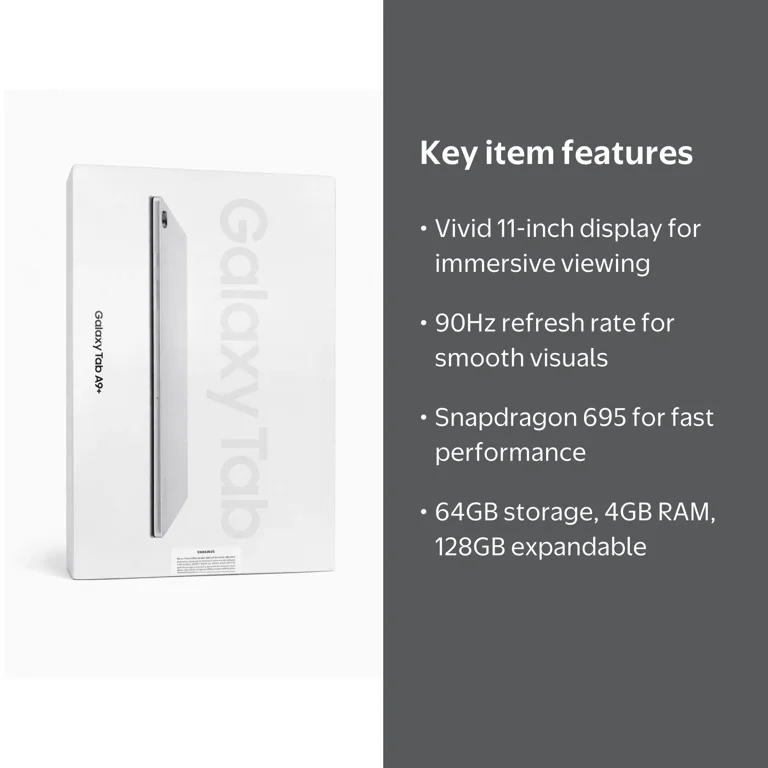 Samsung Galaxy Tab A9+ 2024, 11 inch, 64GB+4GB, WiFi, 7040mAh, 8MP