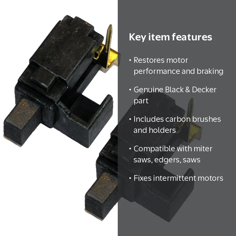 Black & Decker Replacement Brush and Holder Set for Tools LE750