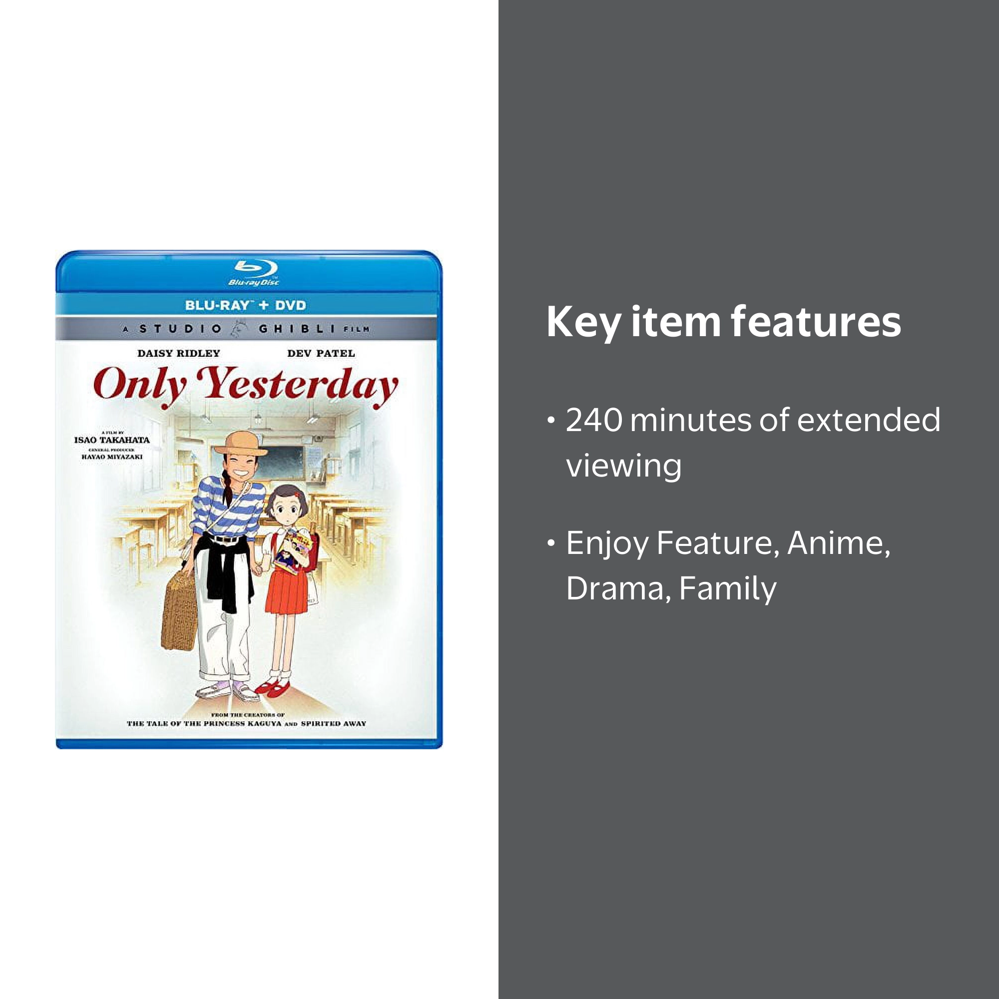 Only Yesterday (Digital) [Blu-ray] - Walmart.com