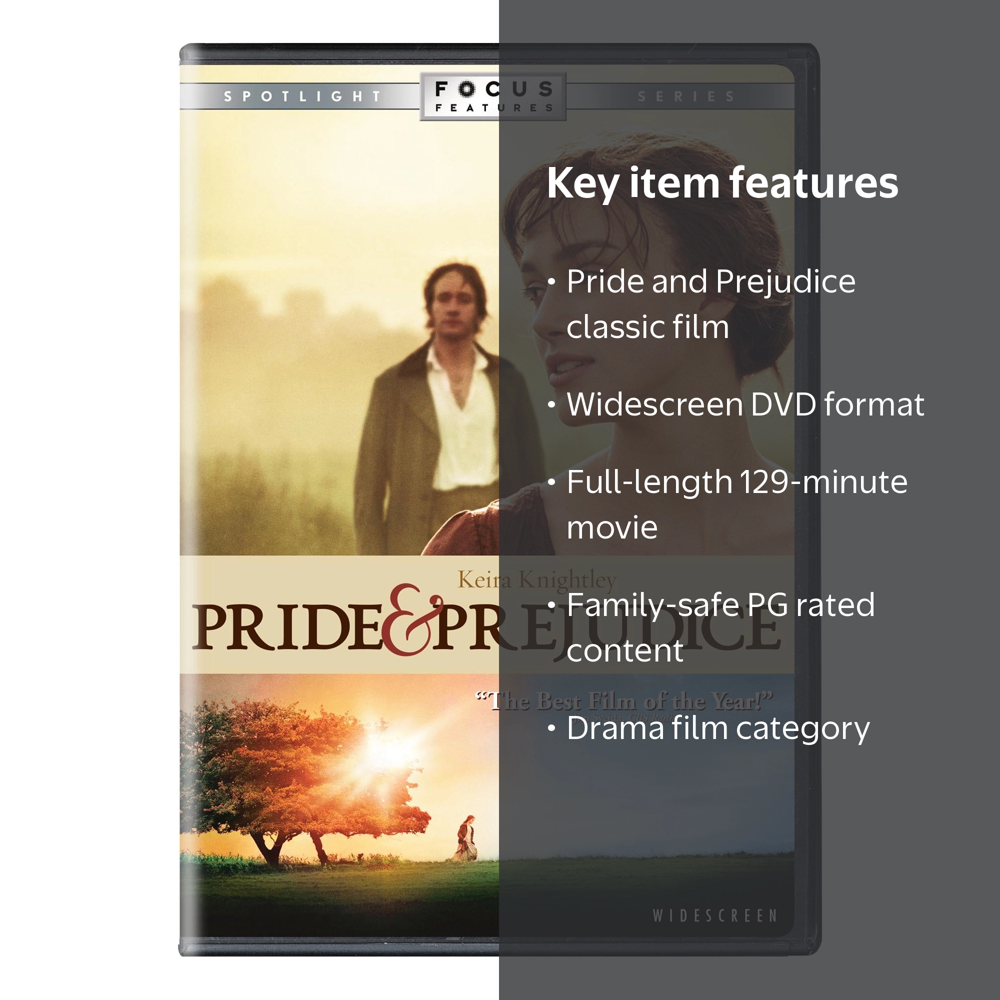 SDS, DVD, Pride and Prejudice 2006 Widescreen Spotlight Series