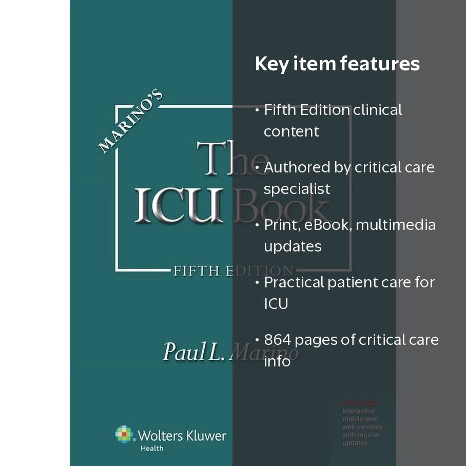 Marino's the ICU Book: Print + eBook with Multimedia, (Paperback