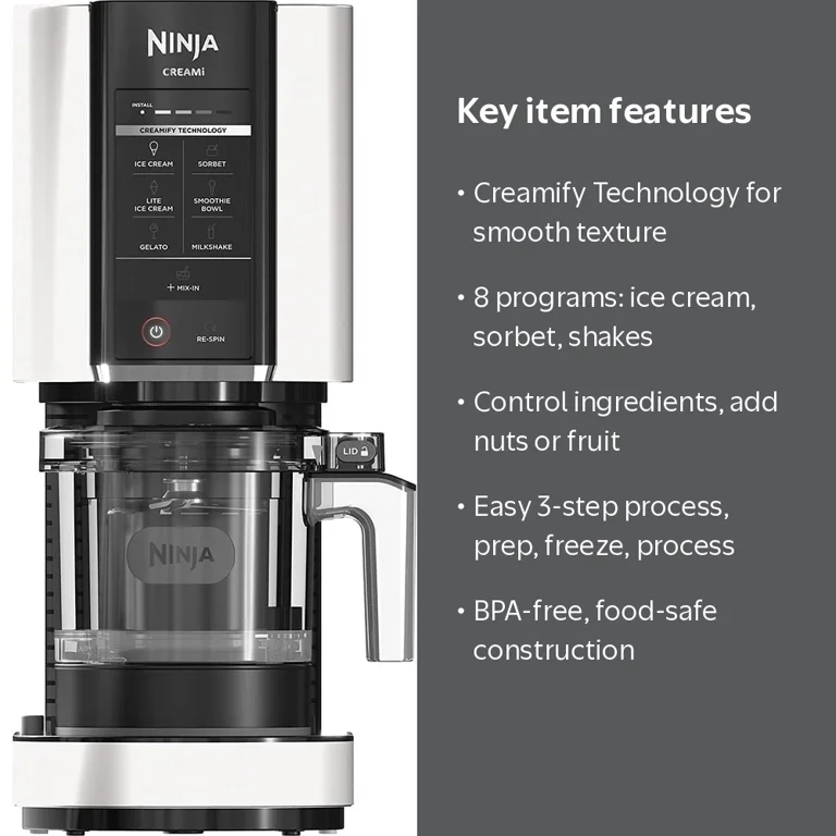Ninja CREAMi 7-in-1 Ice Cream Maker, White (NC301) - Walmart.com