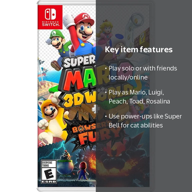 Nintendo Switch 本体➕SUPER MARIO 3DWORLD Nintendo, Super Mario 3D World + Bowser's Fury, Physical, Black