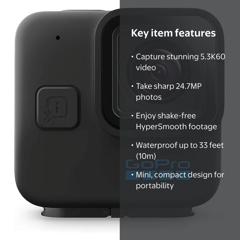 GoPro HERO11 Black Mini Action Camera, 5.3K60 Video, 24.7MP Photos