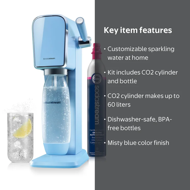 SodaStream Art Sparkling Water Maker Machine, Mist System - Misty