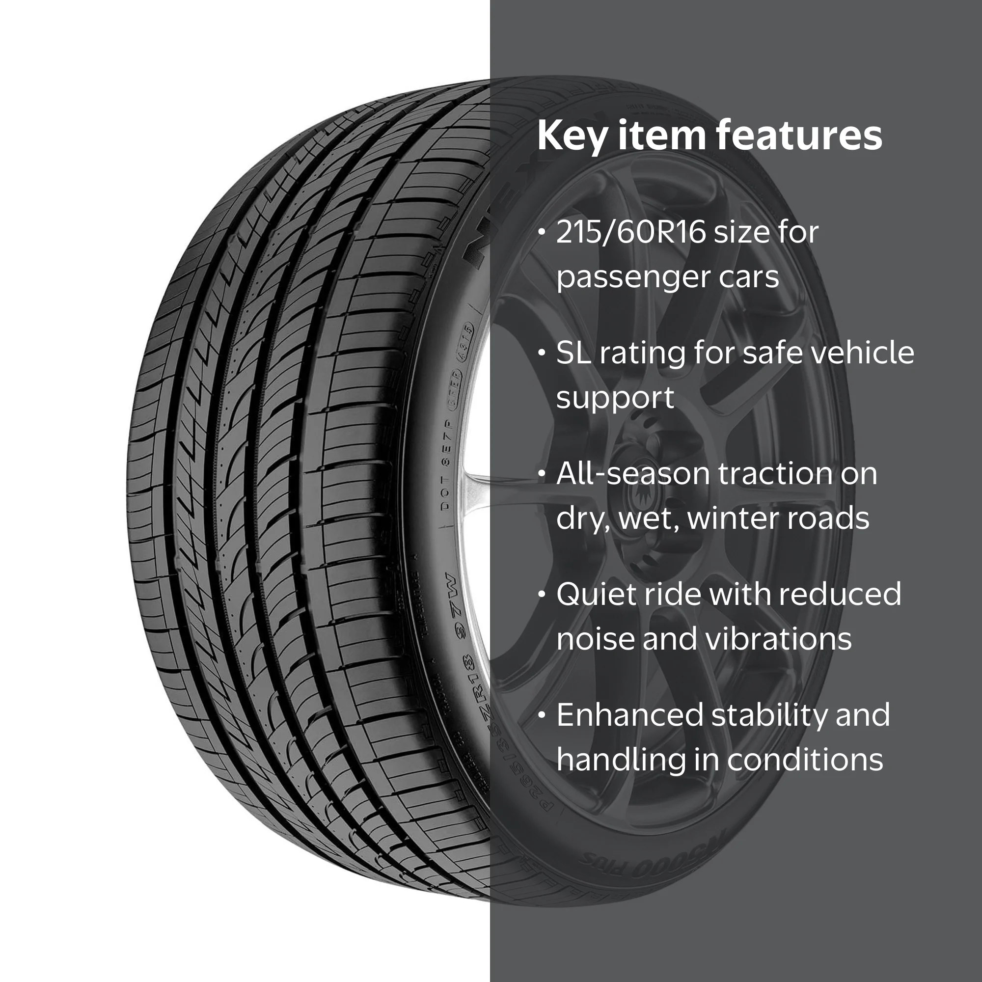 Free Shipping! Nexen All Season Passenger Tire 215/60R16 95H with