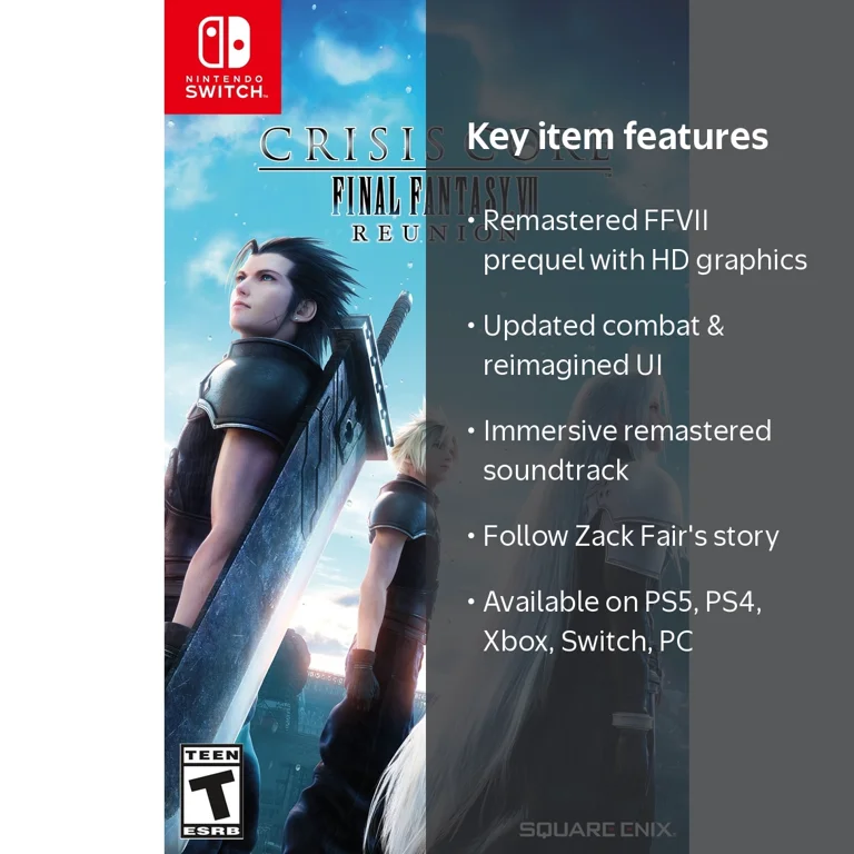 Square Enix, Crisis Core Final Fantasy VII Reunion, Nintendo