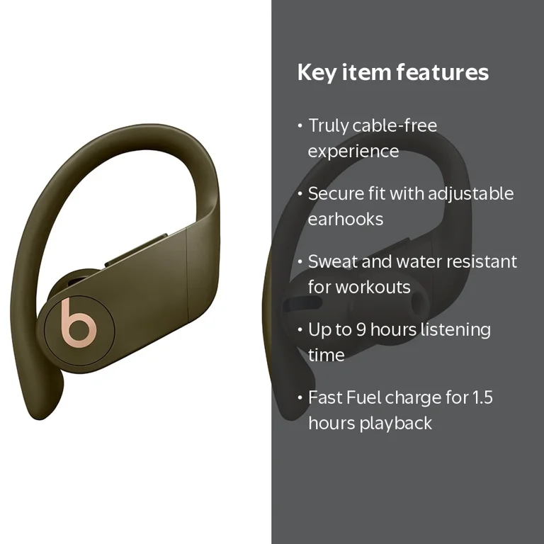 Powerbeats Pro True Wireless Bluetooth Earbuds with Apple H1