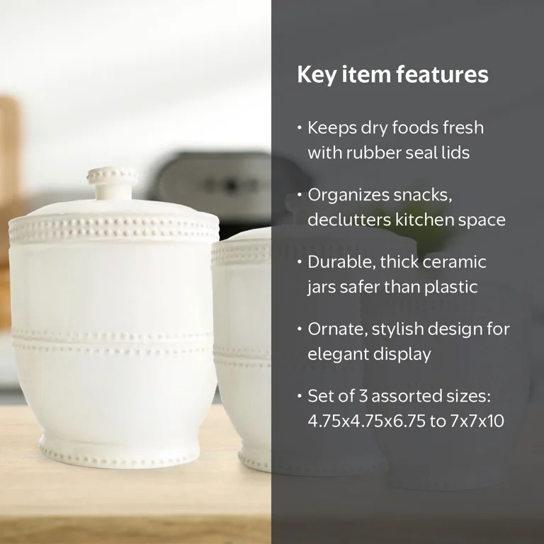 aiプライムhd(ホワイト) タンクマウントセット American Atelier Large Household Coffee, Round Bianca Bead White