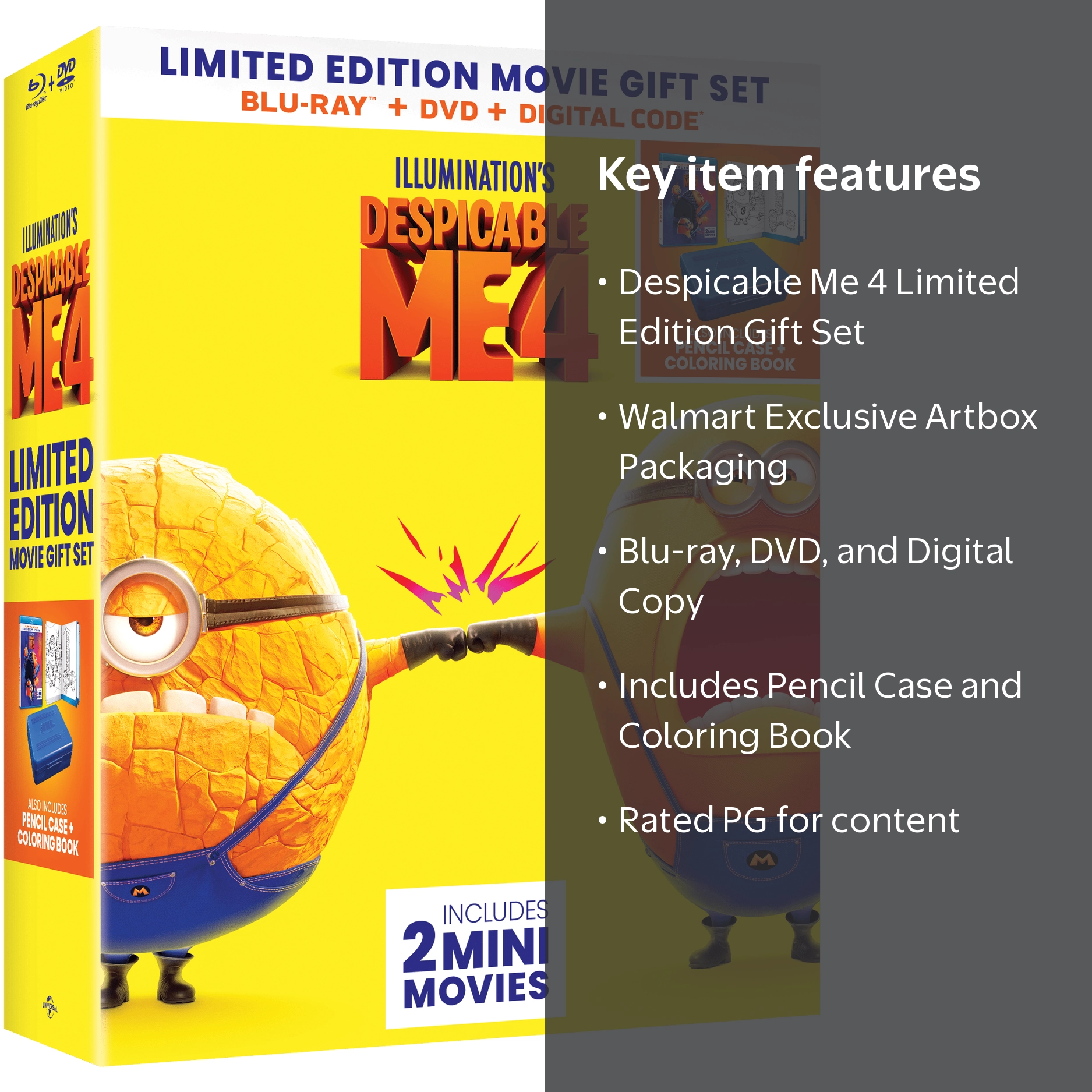 Despicable Me 4 Limited Edition Movie Gift Set (Walmart Exclusive