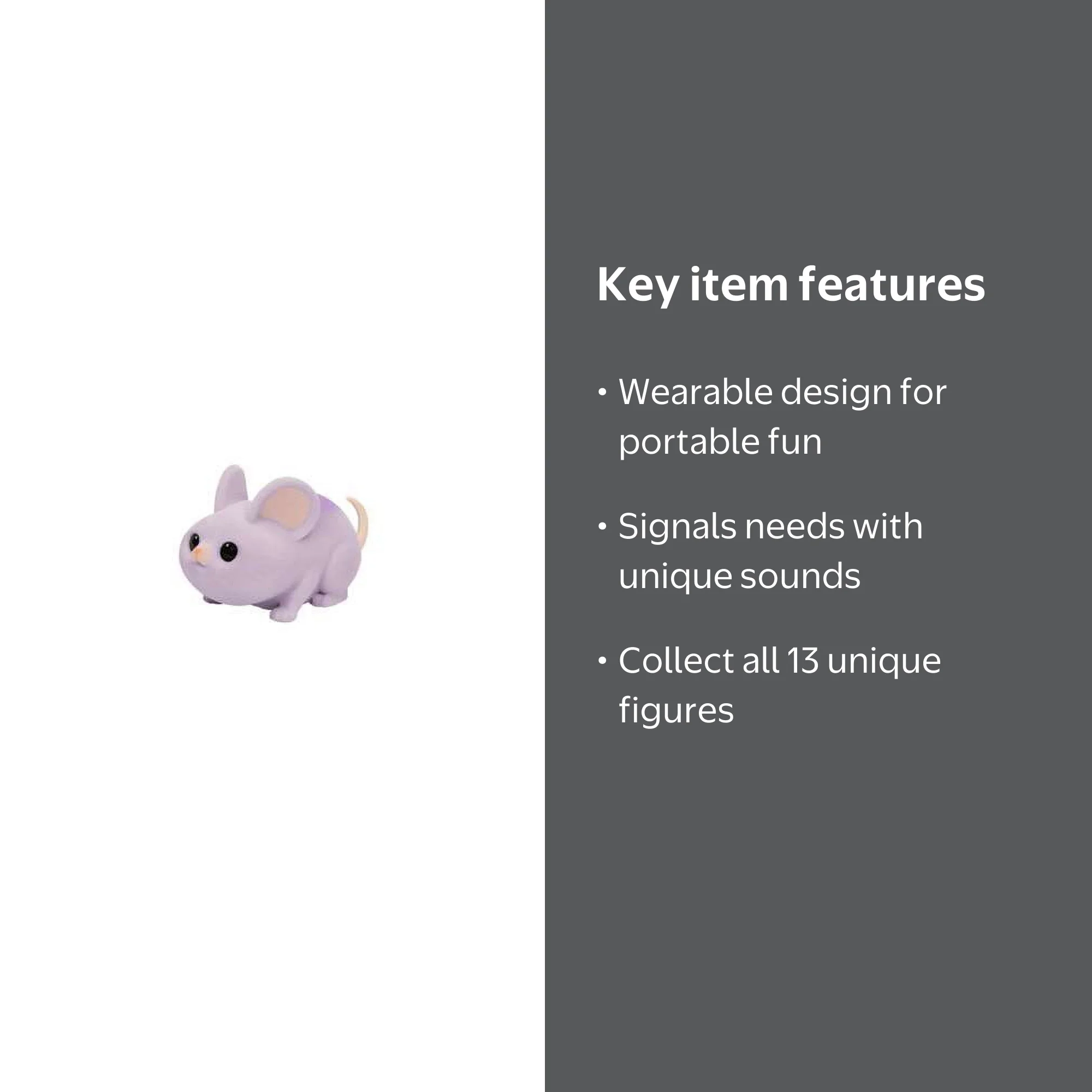 Little Live Pets NeeDees Scampee Mouse Wearable Interactive Figure