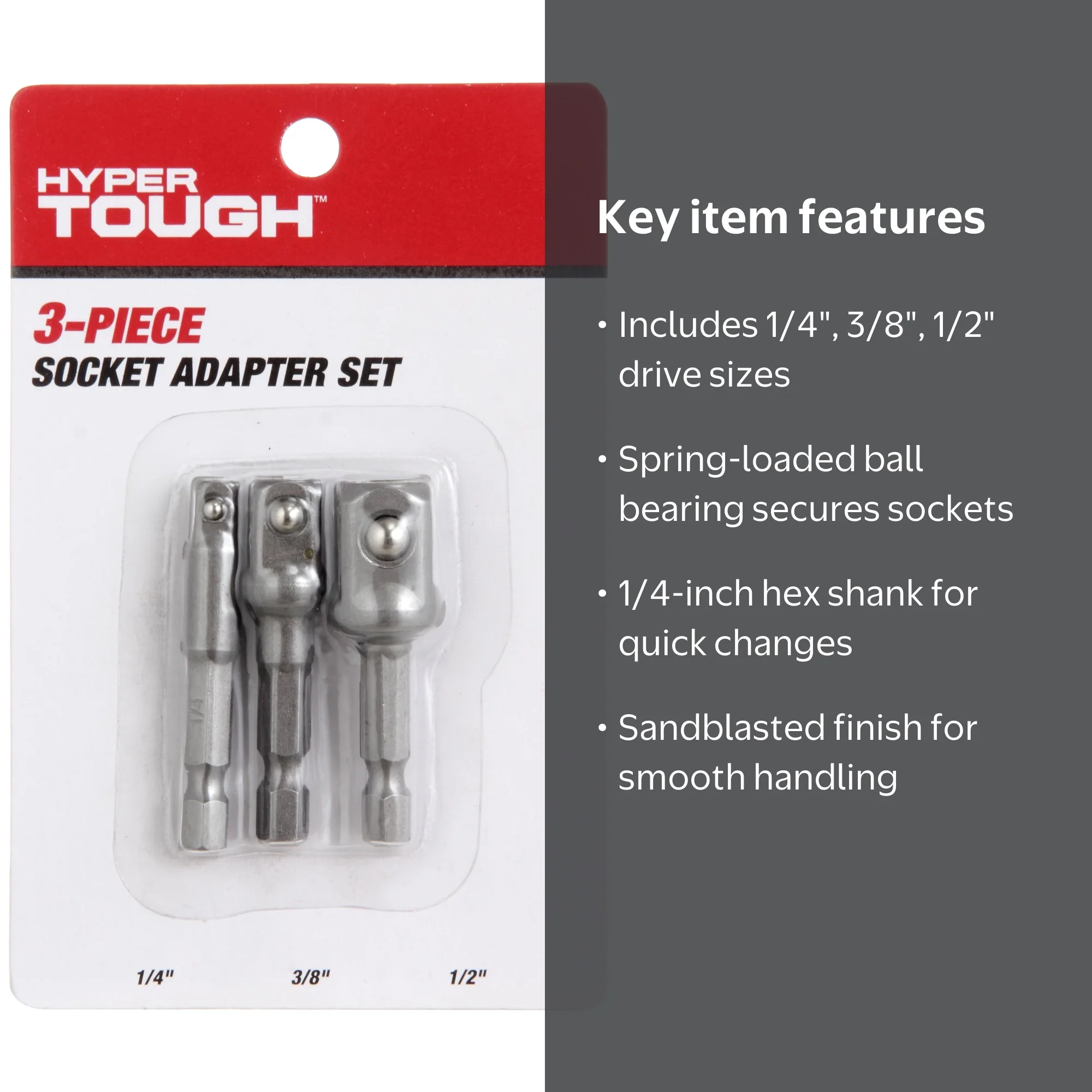 Hyper Tough 3-Piece Quick Connect 1/4-inch, 3/8-inch and 1/2-inch