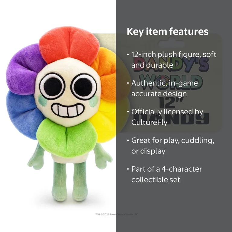 №277 もちもち CultureFly Dandy's World Dandy 12 inch Collectible Plush Toy