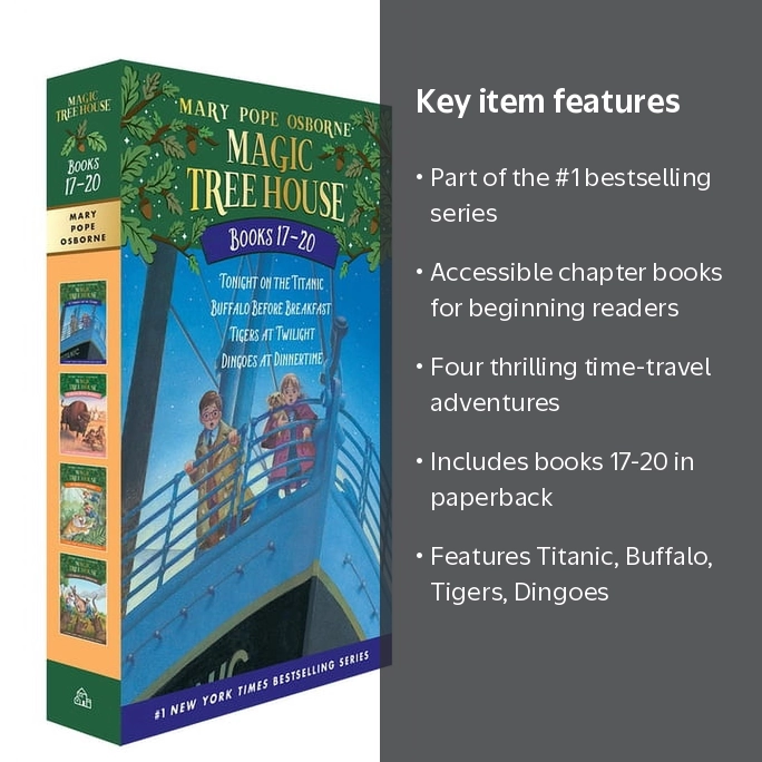 Mary Pope Osborne, Books, Magic Tree House Boxed Set 17-20