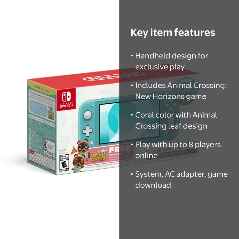 Nintendo Switch Lite - Animal Crossing: New Horizons Digital