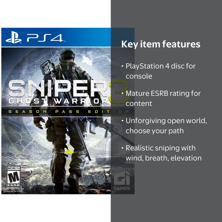 CI Games Sniper Ghost Warrior 3: Season Pass for PS4 - Walmart.com