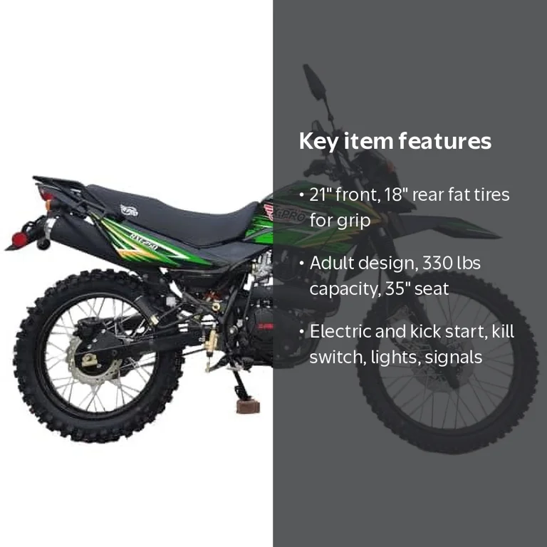 X-Pro 250CC Dirt Bike for Adults, Street Legal, 5-Speed Manual