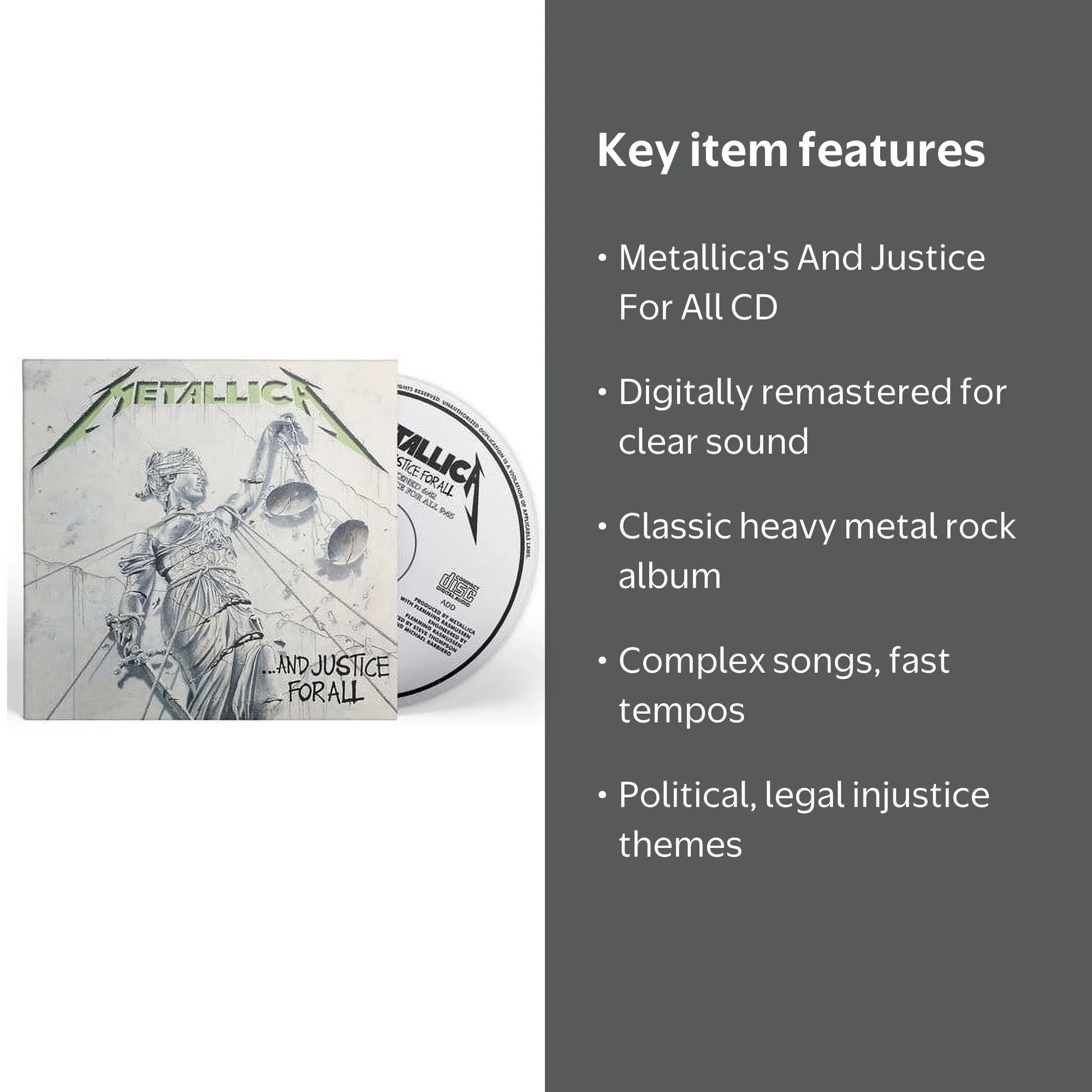 Metallica - And Justice For All - Music & Performance - CD