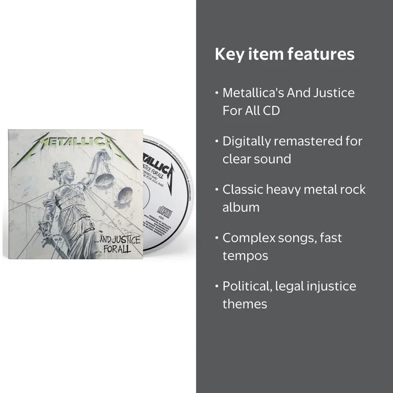 Metallica - And Justice For All - Music & Performance - CD