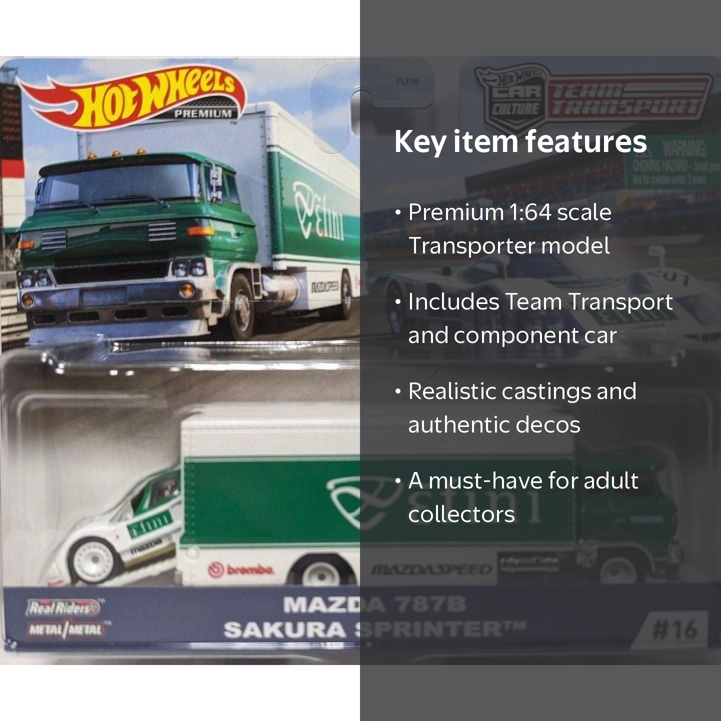 Hot Wheels Car Culture Team Transport Mazda 787B Sakura Sprinter