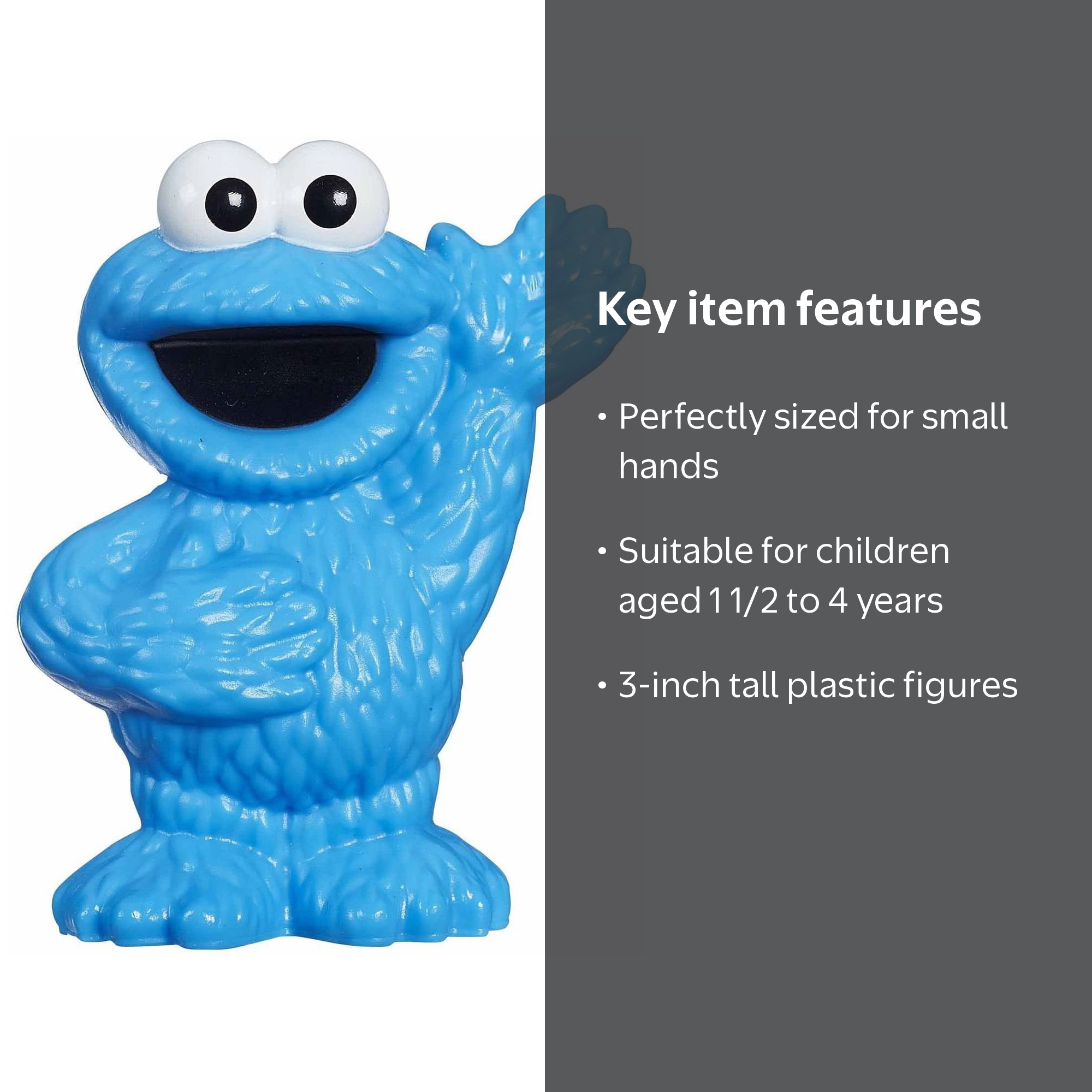 Sesame Street, Friends Cookie Monster Figure, 3