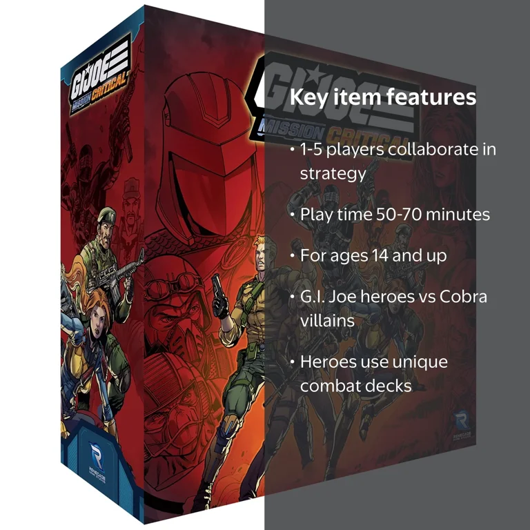 G.I. JOE Mission Critical - Core Box, Cooperative Board Game, Role