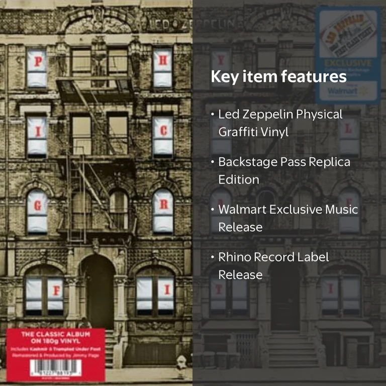 Led Zeppelin - Physical Graffiti (Backstage Pass Replica) (Walmart