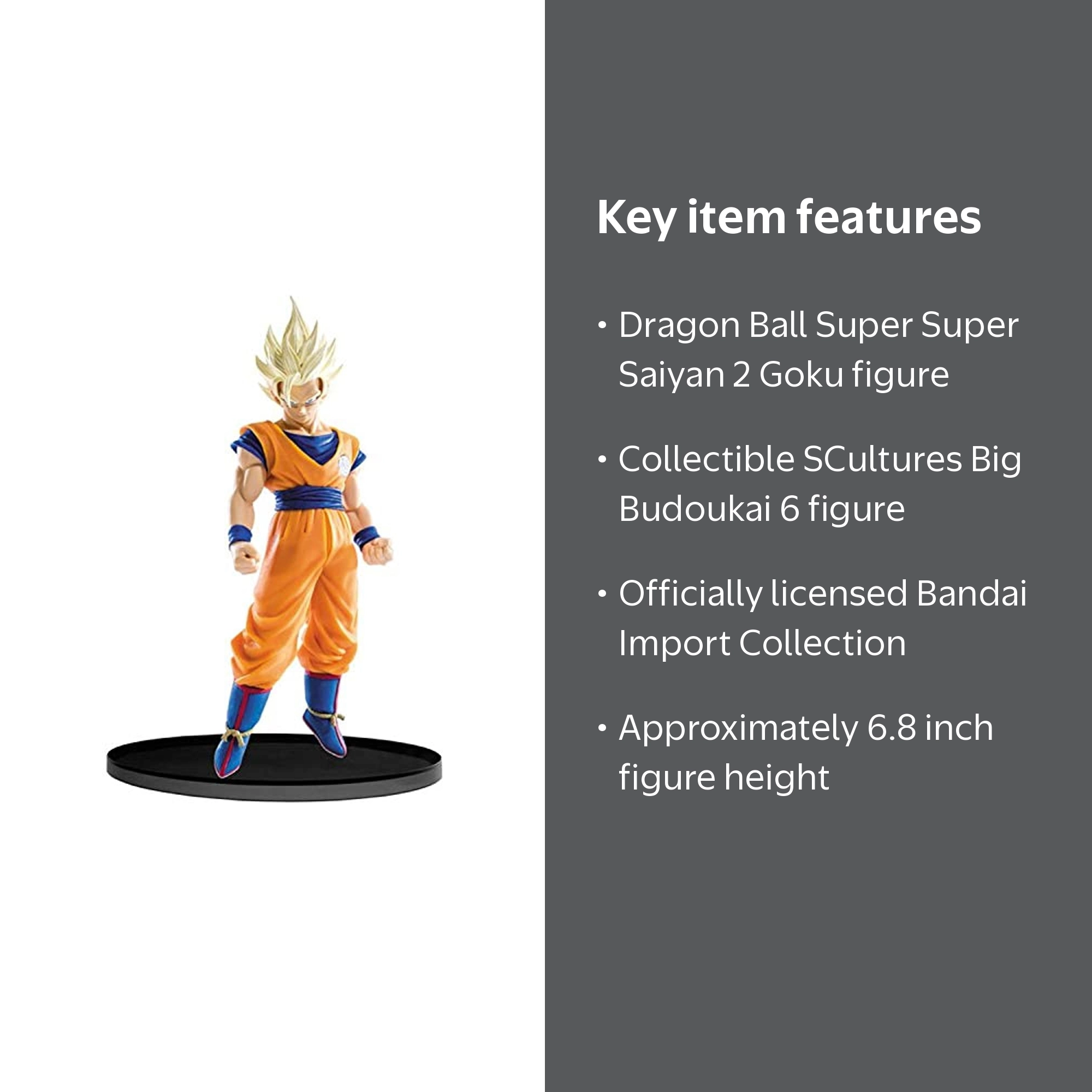 Free Shipping! Banpresto Dragon Ball Super 6.7-Inch Super Saiyan 2