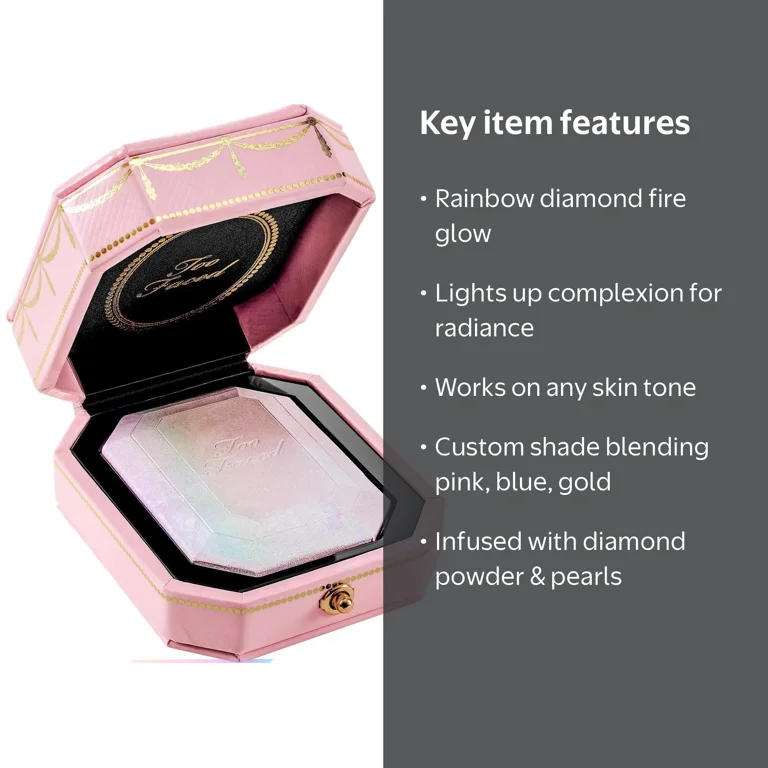 Too Faced Diamond Light Highlighter, Multi-Use, Crushed Diamond