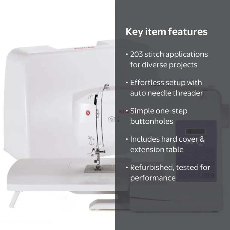 SINGER, Sewing Machine, 5560, Refurbished with Accessories