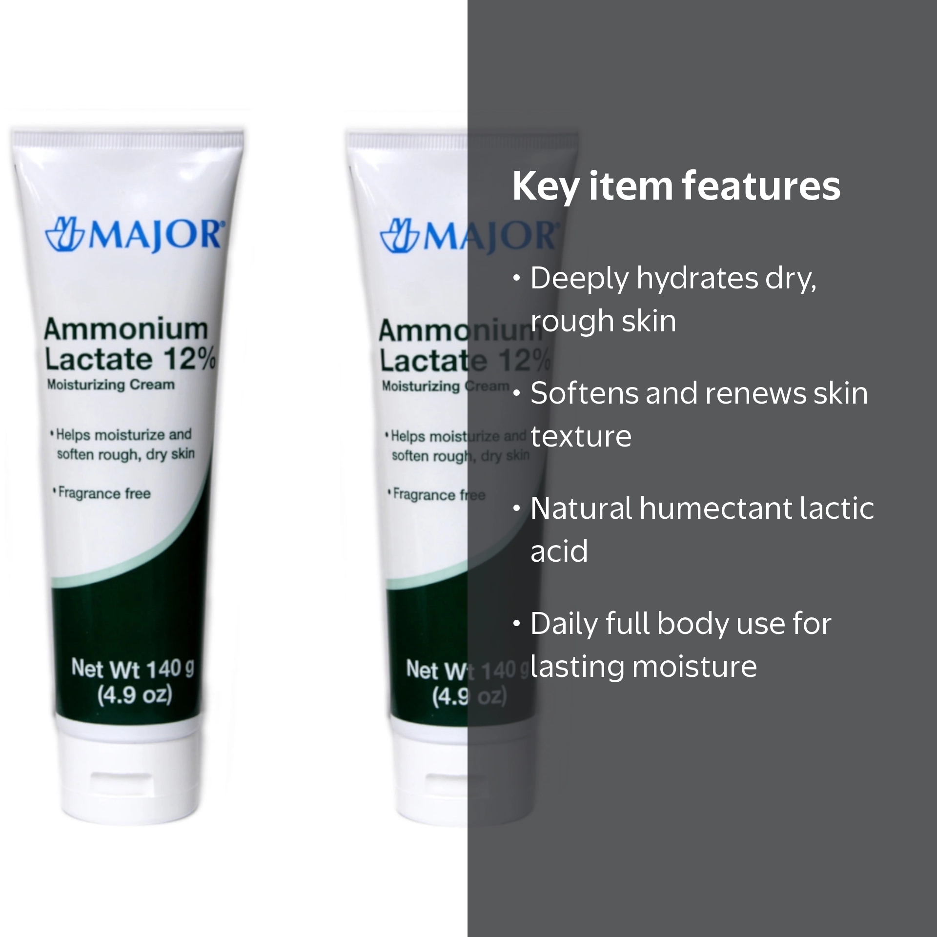 Major Moisturizing Cream, Fragrance Free, 4.9 oz, 2-Pack - Walmart.com