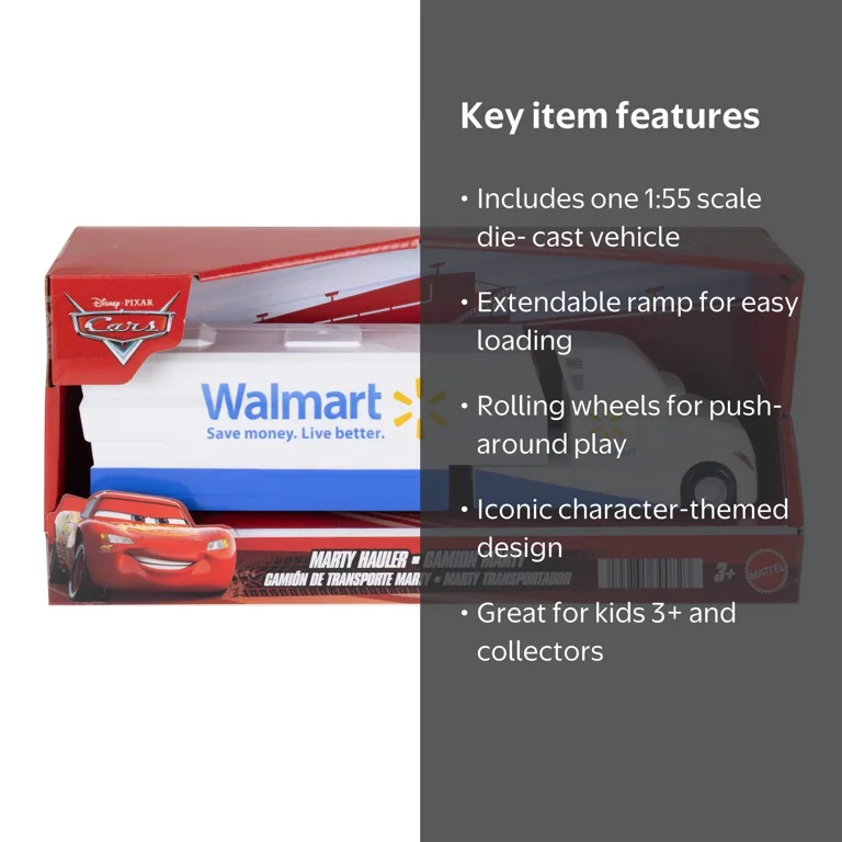 Disney and Pixar Cars Hauler Collection, Truck with Extendable