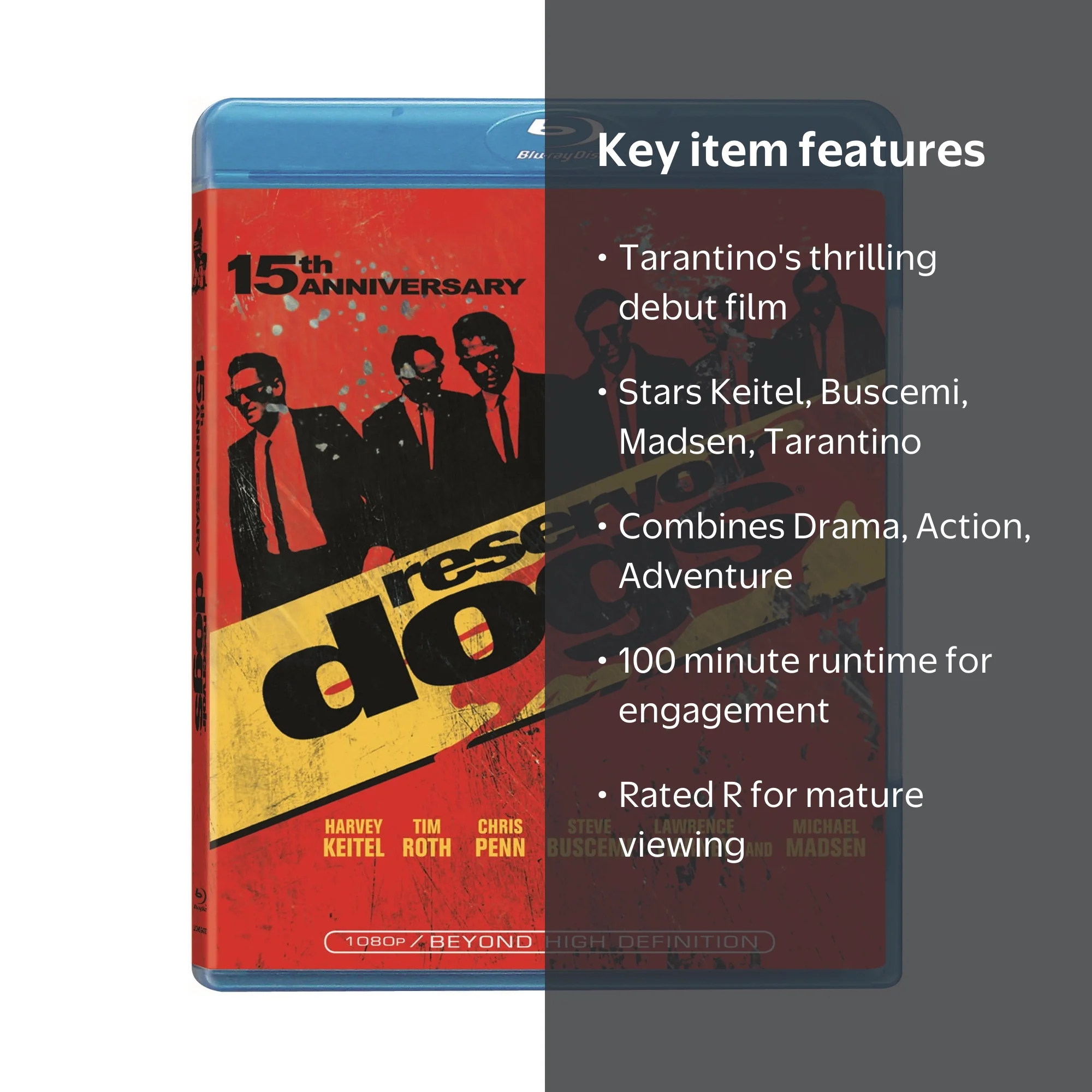 Lionsgate Reservoir Dogs Blu-ray + Digital, Action Drama R