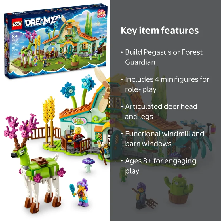 LEGO, Dreamzzz Stable of Dream Creatures, 71459, 681 Pieces
