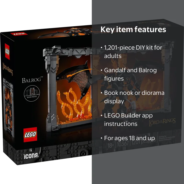 LEGO, Book Nook, 10367, The Lord of the Rings Balrog Scene