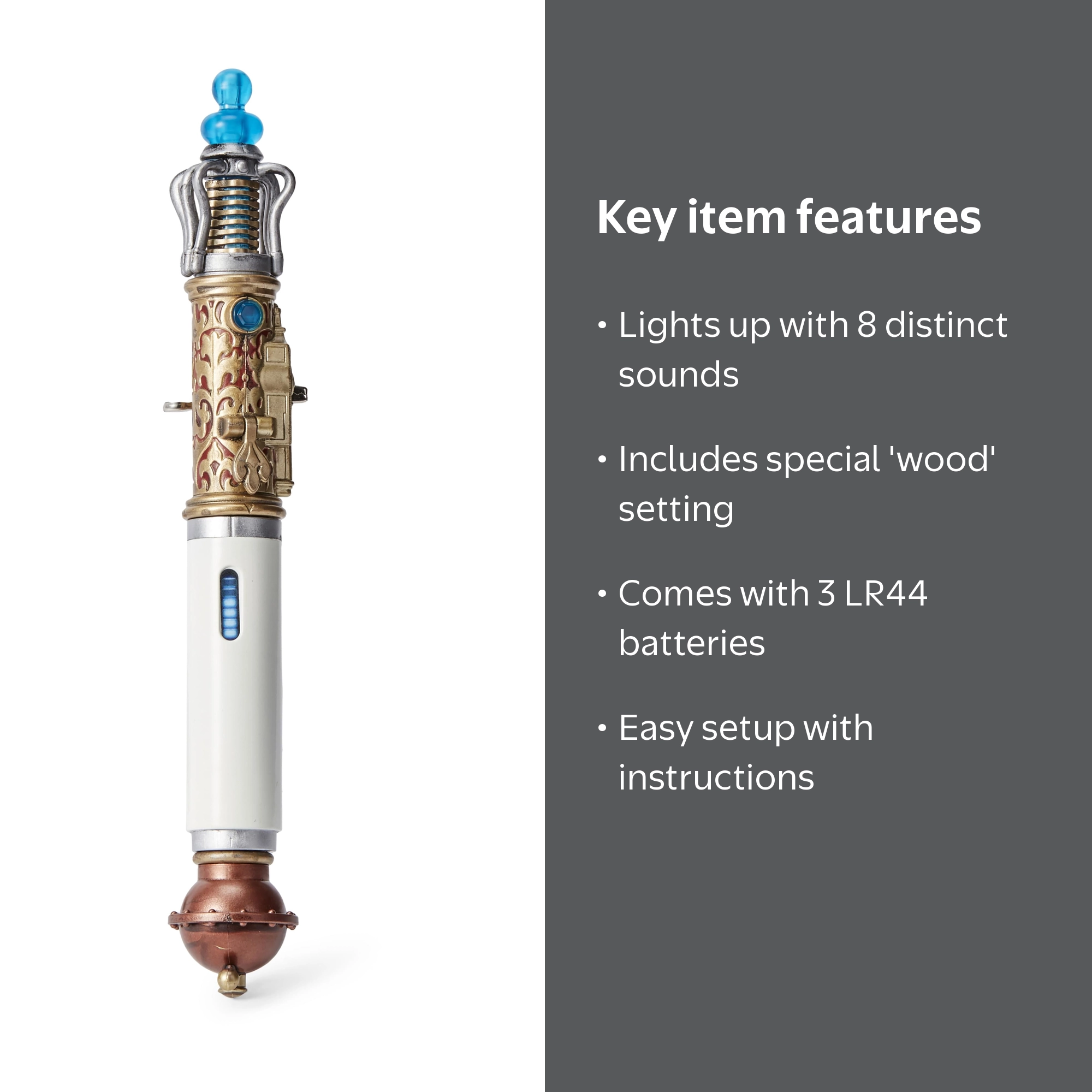 Doctor Who Trans-Temporal Sonic Screwdriver, Lights and Sounds