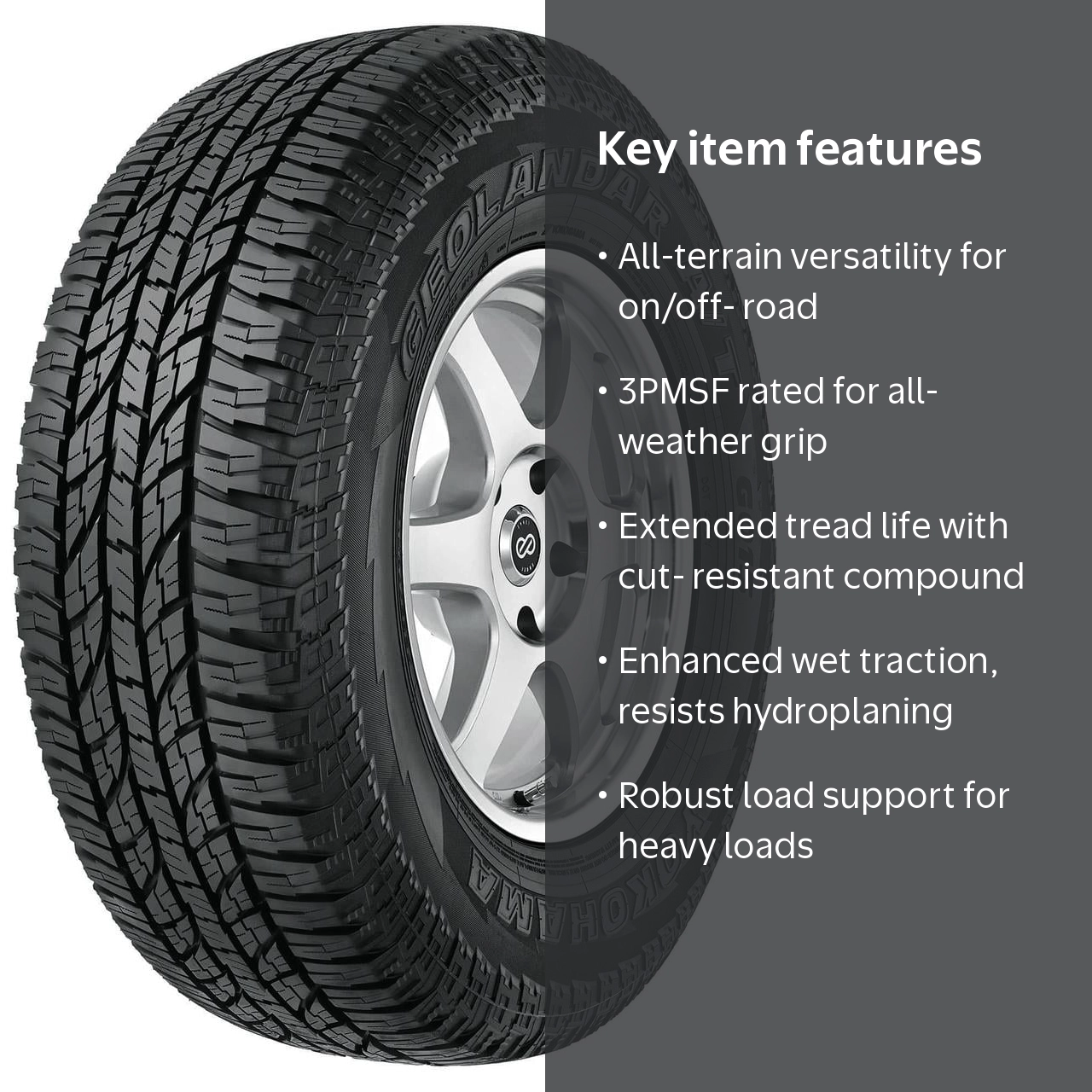 Yokohama, Geolandar AT G015 All Terrain Tire, 225/65R17, 102T