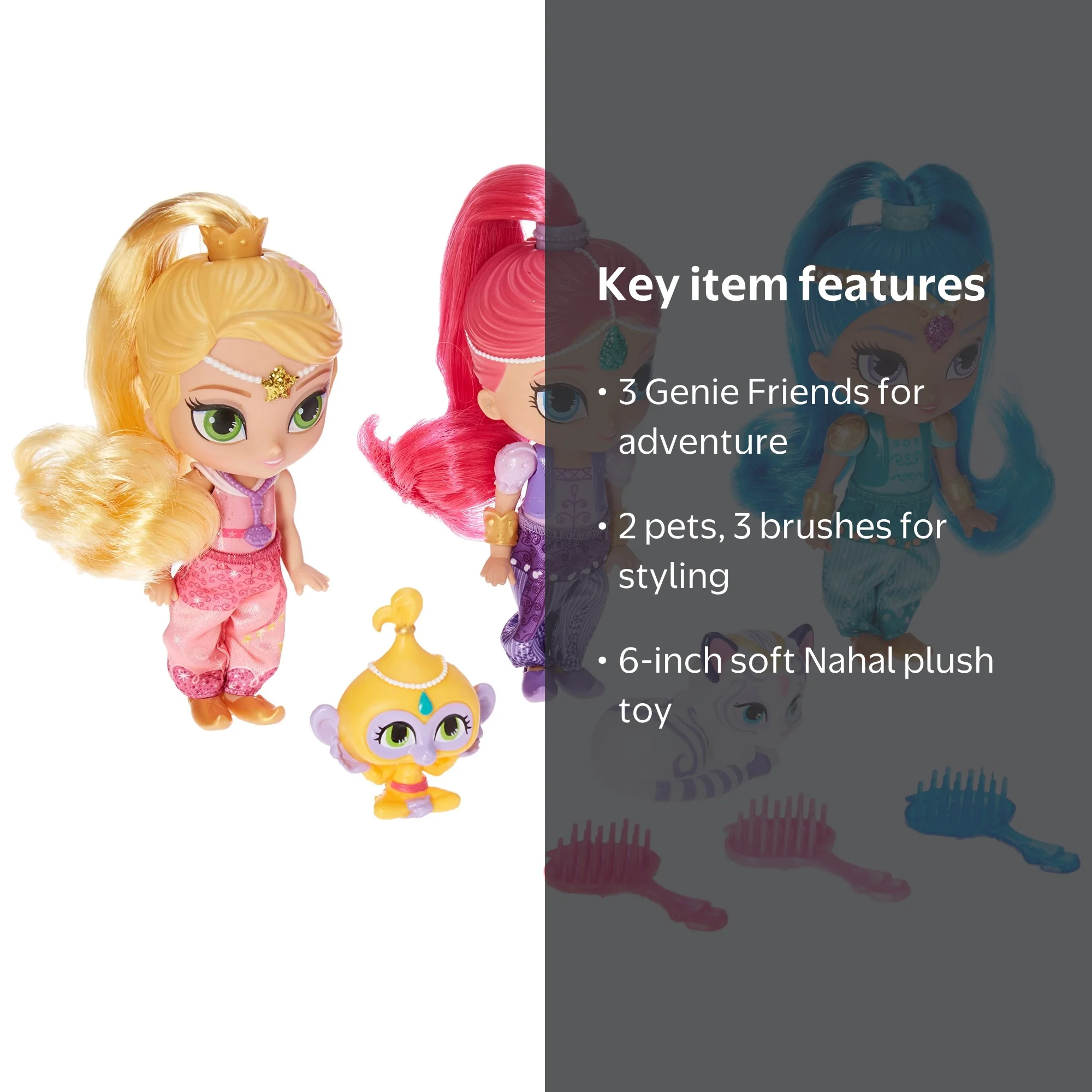 Shimmer and Shine 3-Piece Pretty Genie Friends Doll Set - Walmart.com