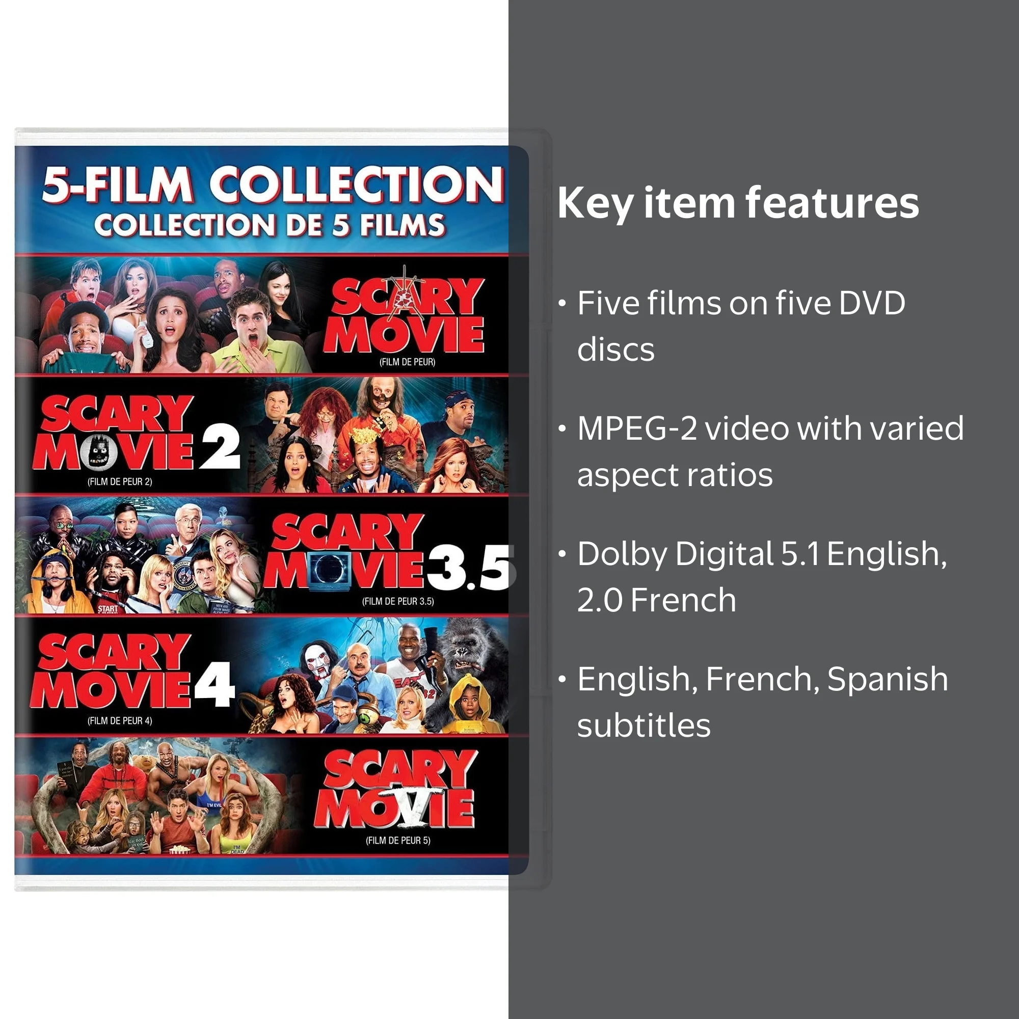 Scary Movie: Classic Horror 5-Film Collection DVD - Walmart.com