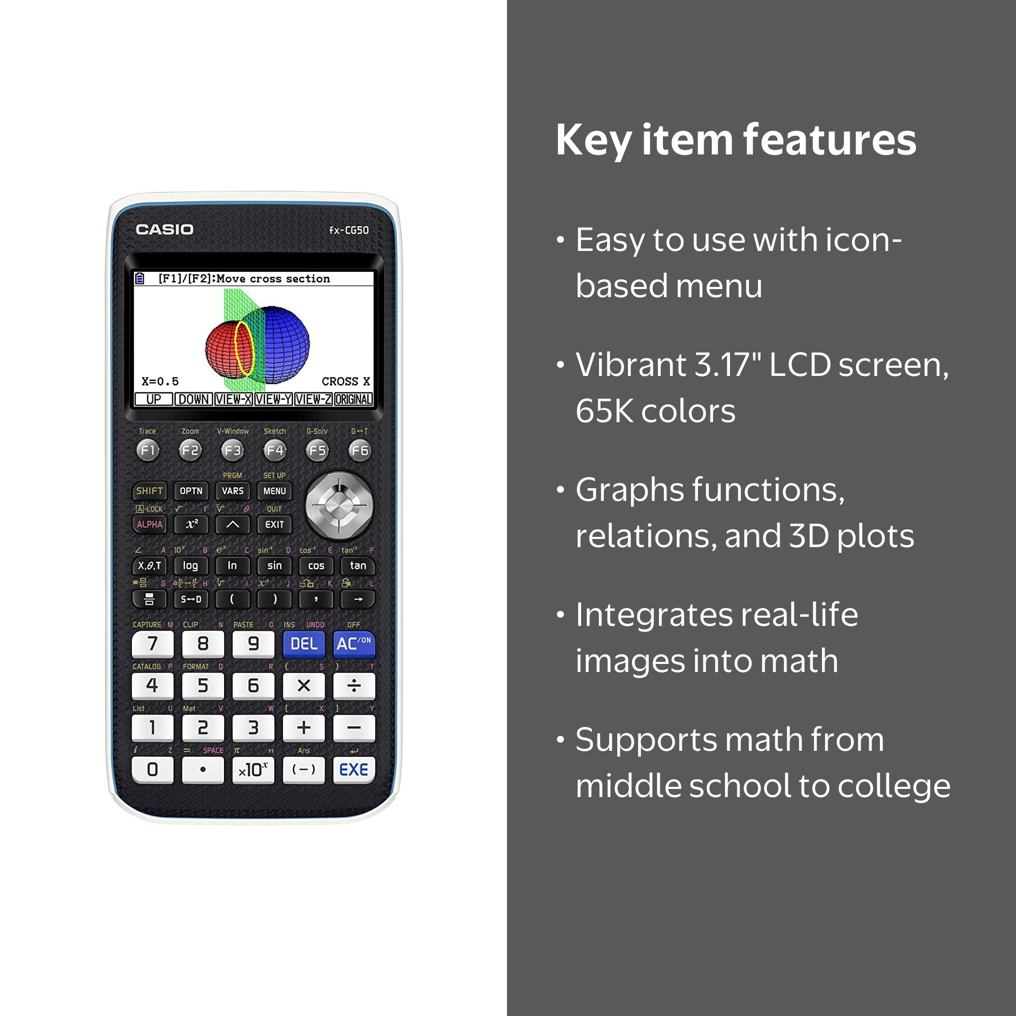 Casio FX-CG50 Electronic Handheld Scientific Color Graphing