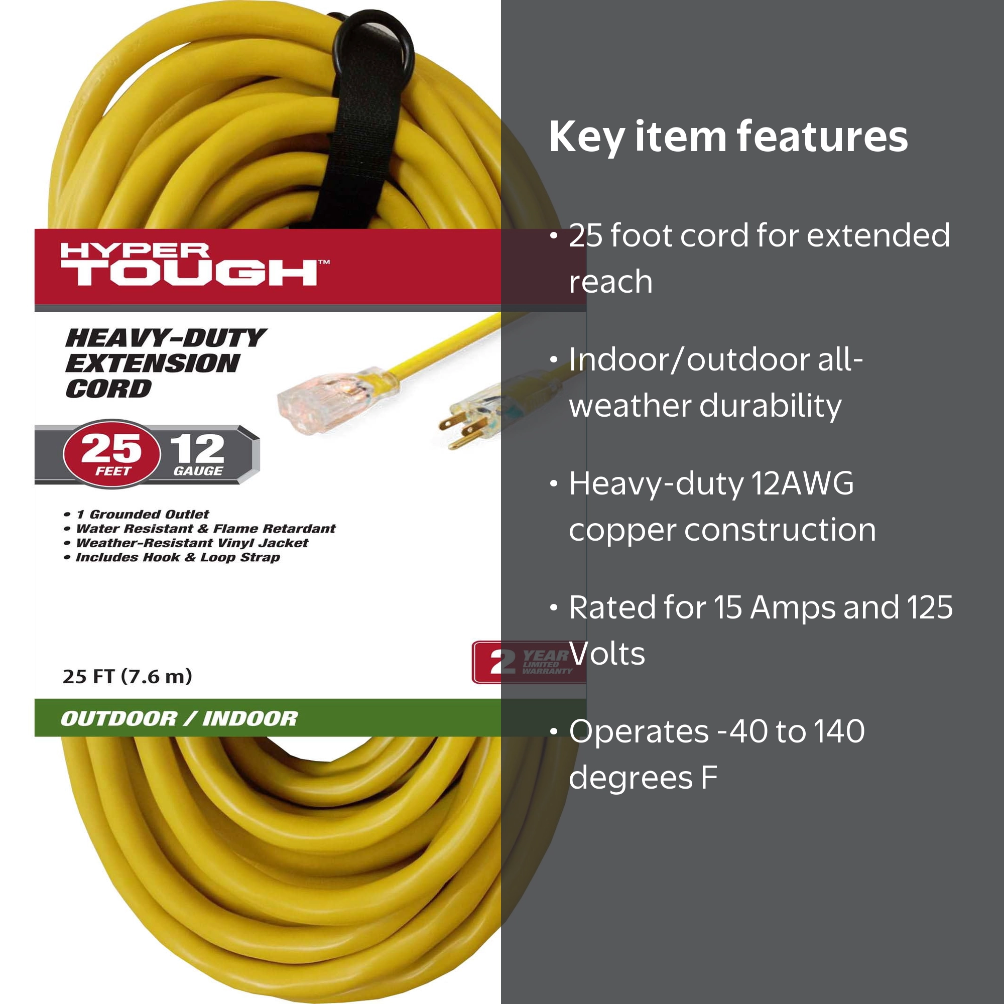 Free Shipping! Hyper Tough Heavy Duty Indoor Outdoor Yellow Vinyl