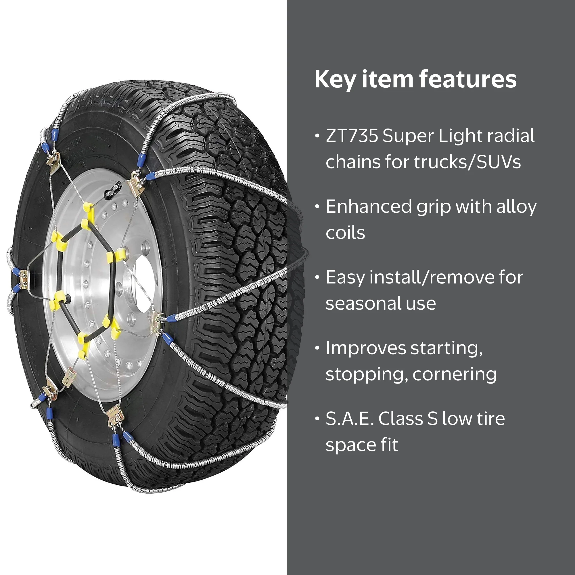 Security Chain ZT735 Super Light Z LT Car Truck Snow Traction Tire