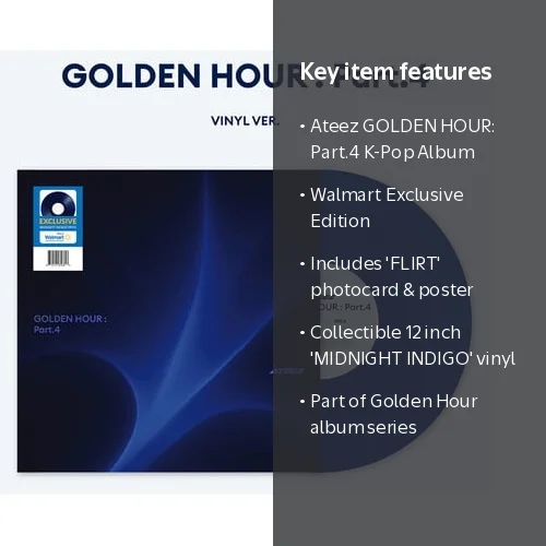 Ateez - GOLDEN HOUR: Part.4 - Vinyl #4 (Walmart Exclusive) - Music Ateez - GOLDEN HOUR: Part.4 - Vinyl #4 (Walmart Exclusive) - Music
