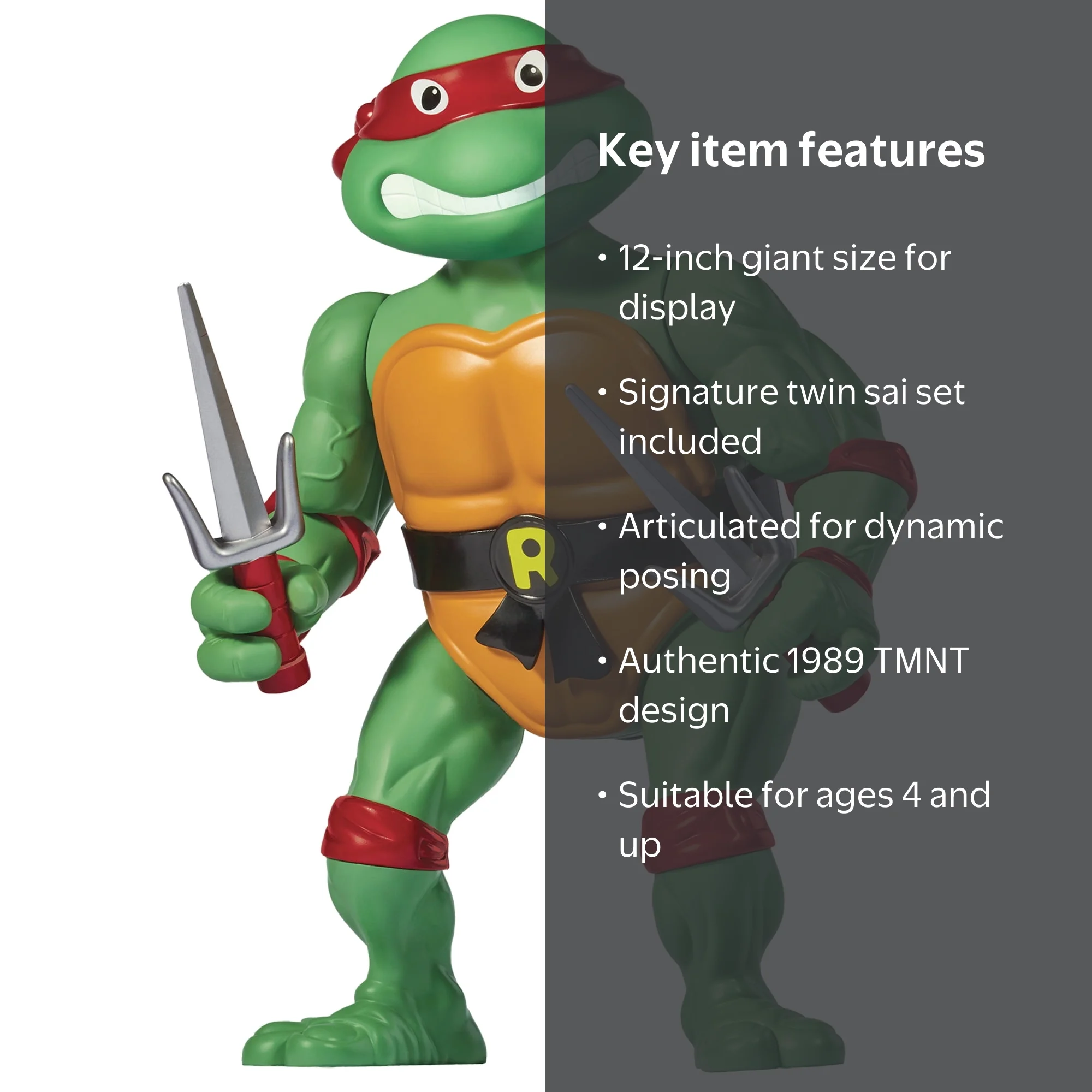 Playmates Toys TMNT Action Collectible: 12” Original Classic